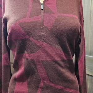 Icebreaker Merino 250 Women's Maroon Sweater - Medium